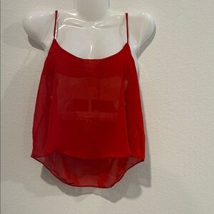 Windsor Red Sheer Camisole Top